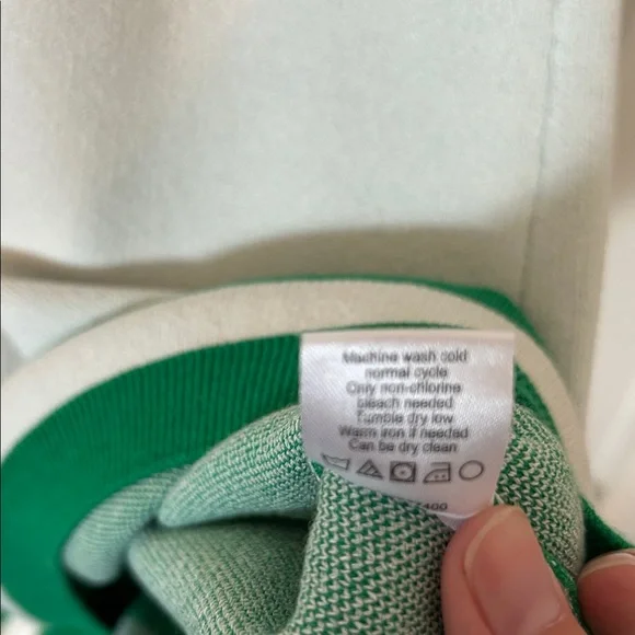 NWT Show Me Your Mumu Green and Cream Striped Dress - Picture 5 of 6